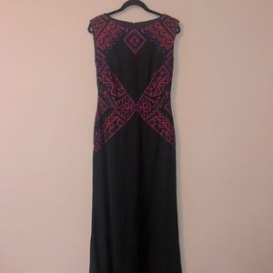 Tadashi Shoji Long Black Dress (Fits size 8-10)